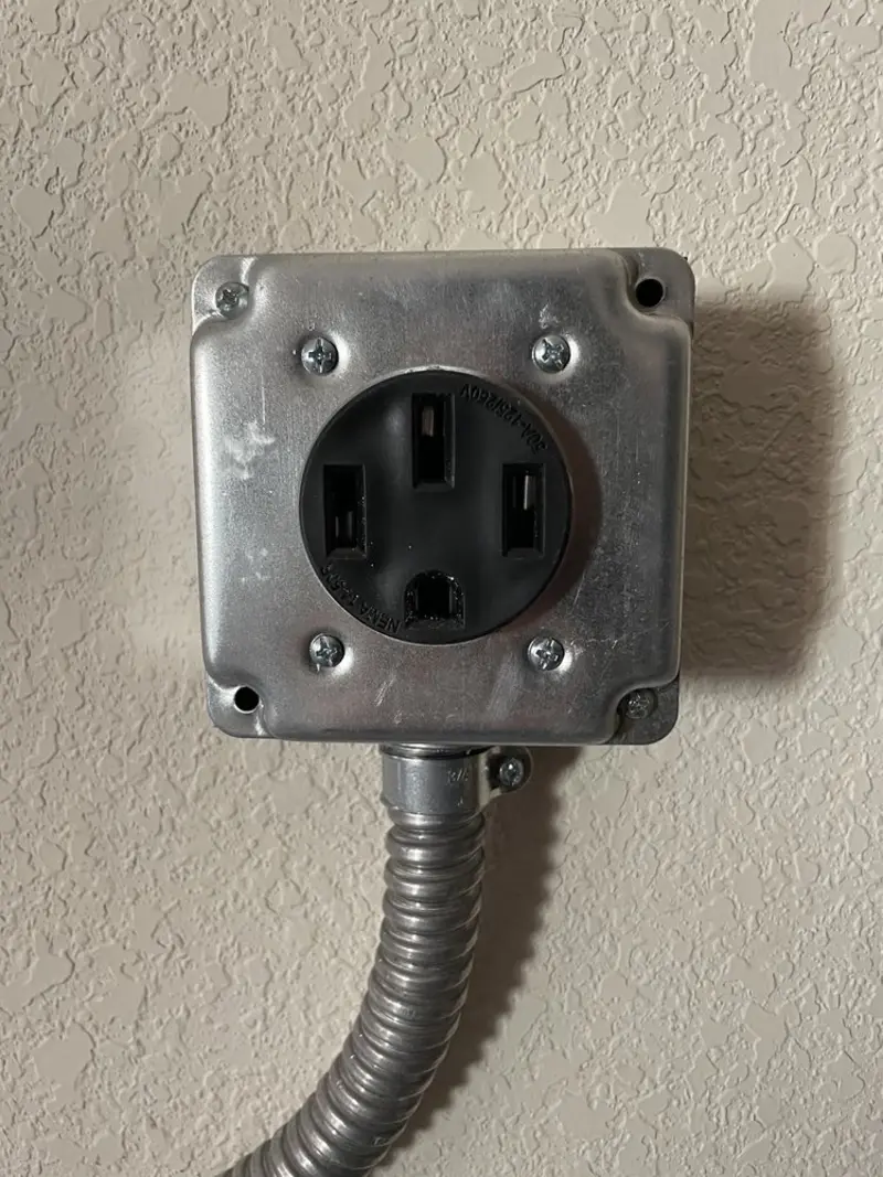 NEMA 14-50 outlet installed for Electrical Panel Upgrade in Portland